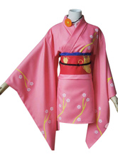 Costume Carnevale Gintama Anime Giapponese cosplay costume Fusciacca&Kimono&cintura&zaino per donna in panno uniforme set