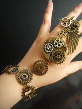 Steampunk Lolita Pulsera Metal Detalles Bronce Lolita Accesorios