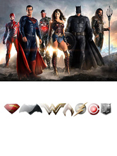 DC Comics Justice League All Members Cosplay Temporary Tatto