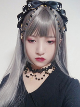 Lolita Haar-Accessoires mit Schleife Accessoires im süßen und hübschen Style und Perlen Tea party und Kopfschmuck 