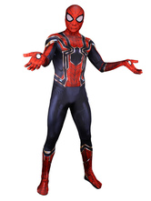 Marvel Comics Avengers 3 Infinity War Captain Spiderman Peter Parker Cosplay Costume Lycra Spandex Jumpsuit