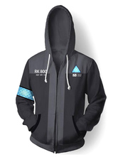 Detroit Become Human Connor Juego Cosplay Hoodie