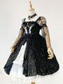 Sweet Lolita JSK Dress Neverland Encaje Cascading Ruffles Bows White Lolita  Jumper Faldas 