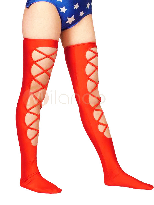 Costumes Costumes | Lycra Spandex Mesh Style Long Stockings - JS81295