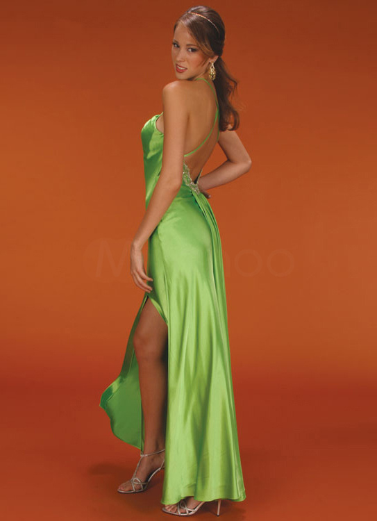 ankle length satin robe