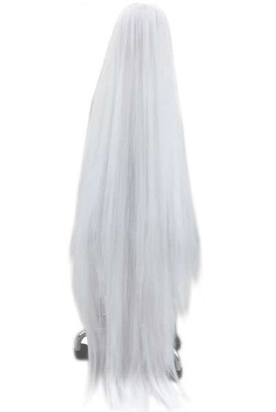 perruque longue blanche