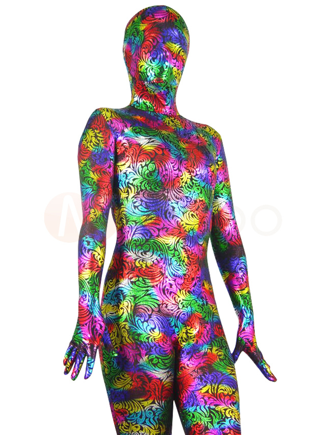 Costumes Costumes | Blackwith Multiple Colors Shiny Metallic Unisex Zentai Suit - QR64347