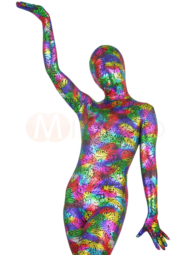 Costumes Costumes | Blackwith Multiple Colors Shiny Metallic Unisex Zentai Suit - QR64347