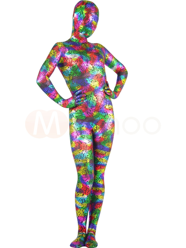 Costumes Costumes | Blackwith Multiple Colors Shiny Metallic Unisex Zentai Suit - QR64347