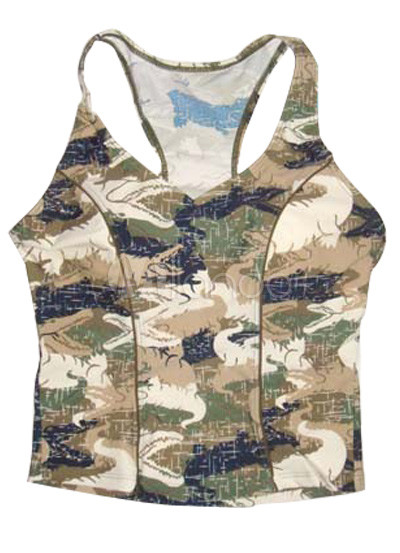 Camouflage Two Piece Tankini Swimsuit - Milanoo.com