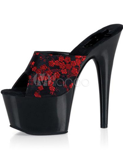 sexy platform mules