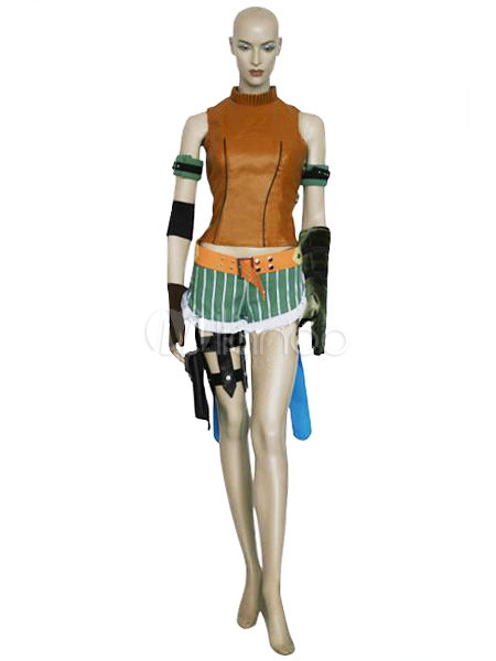 Final Fantasy X Rikku cosplay costume custom made
