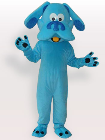 peluche perro azul