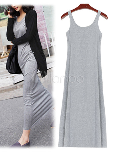 grey cotton dress