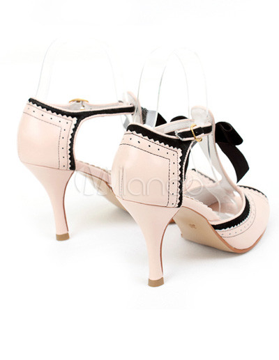 black and pink dress shoes