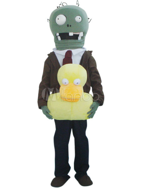 Grey Ducky Tube Zombie Plush Plants Vs Zombies Mascot Costume