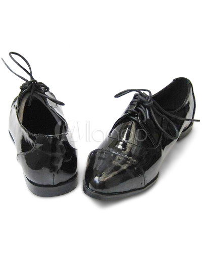chaussure plate vernis femme