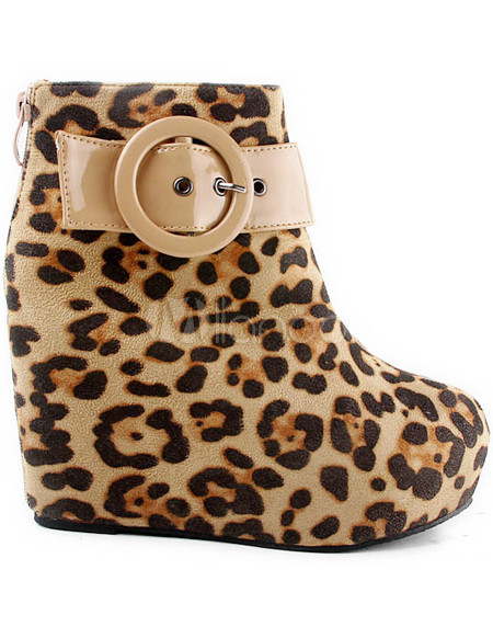 bottes leopard femme