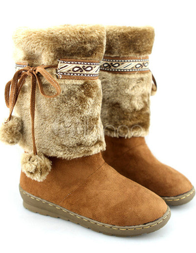 bottes femme avec fourrure