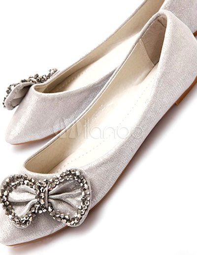 Plata zapatos planos Mujer Maravillosa - Milanoo.com