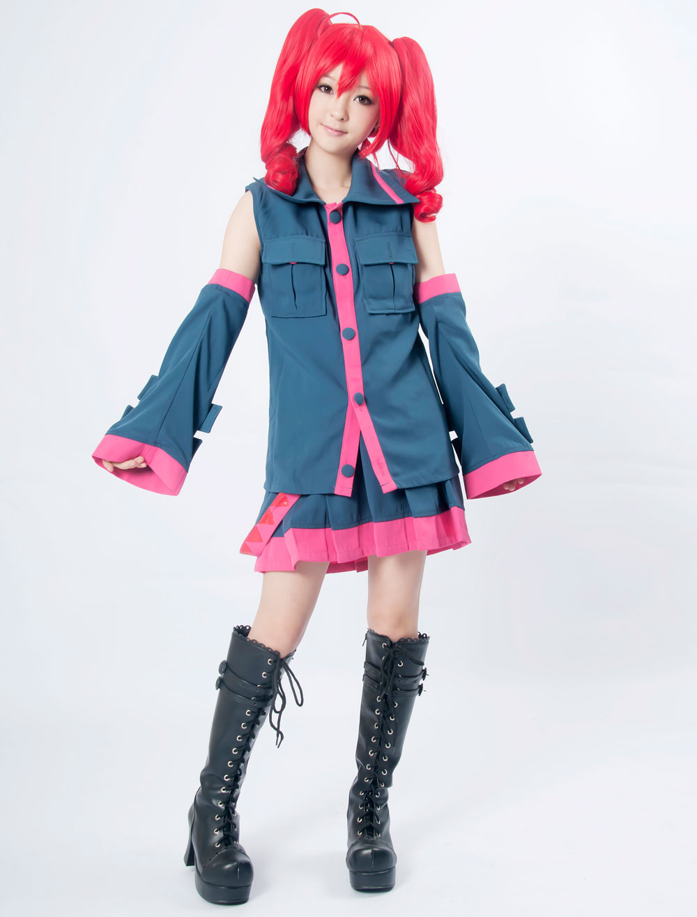 Vocaloid Kasane Teto Cosplay Costume - cosplayshow.com