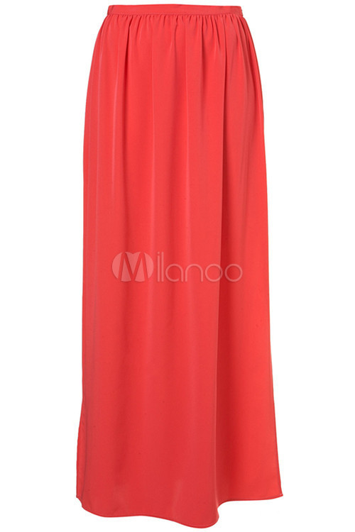 jupe longue polyester