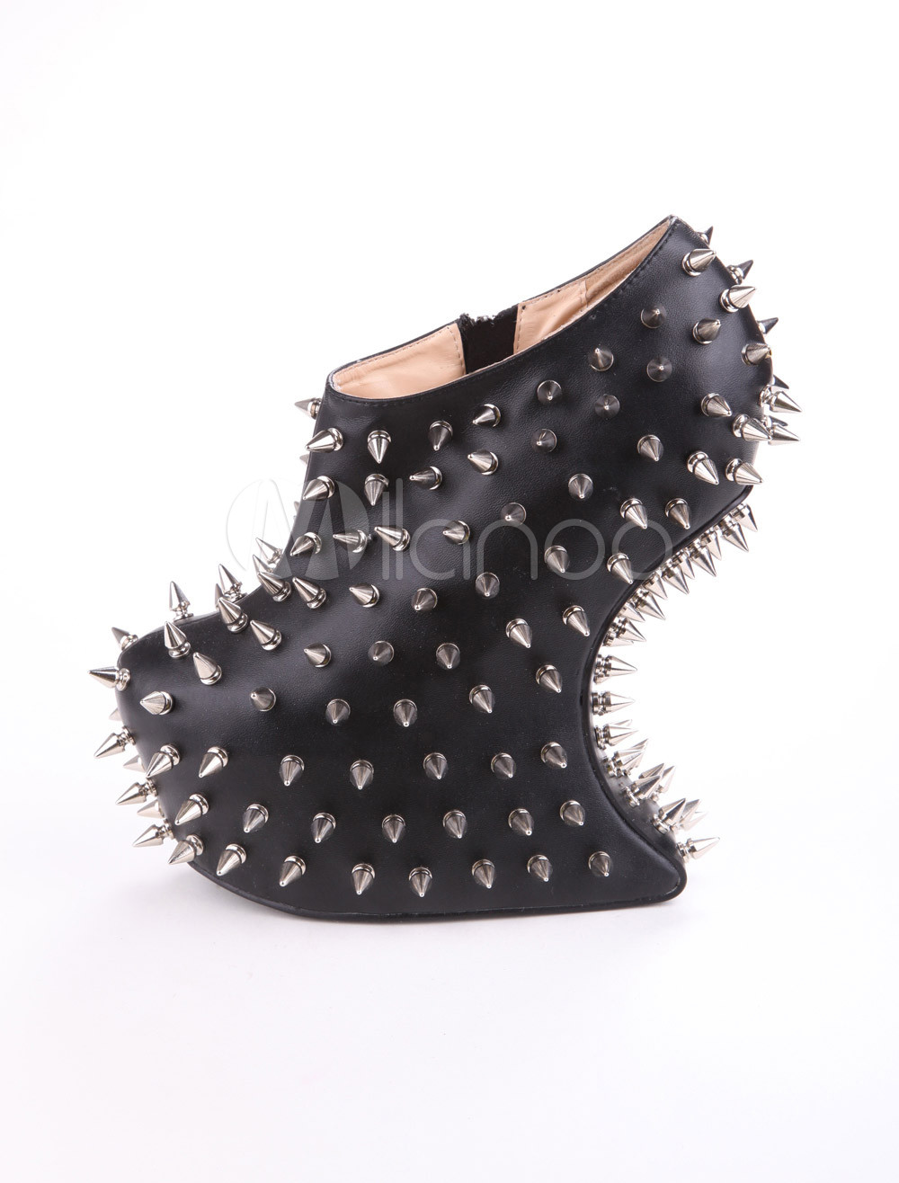 spike wedge boots