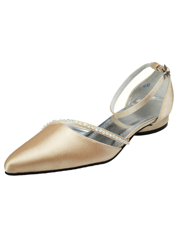ivory satin pumps wedding