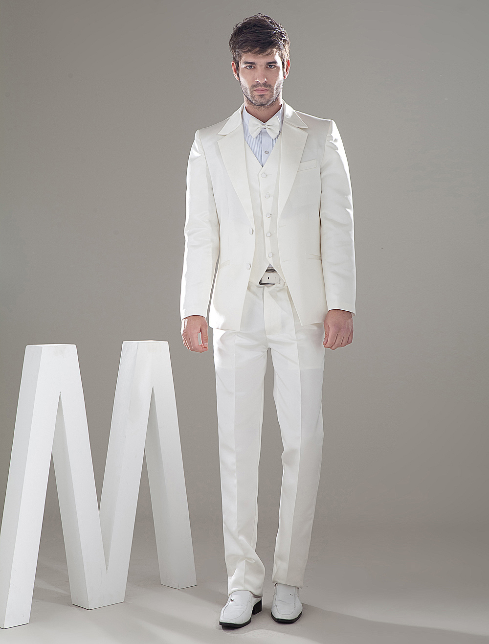 Ivory Men's Wedding Suit - Milanoo.com