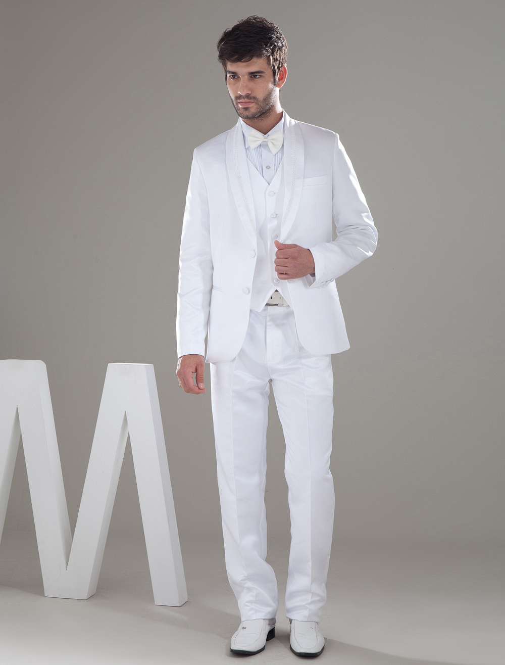 all white groom suits