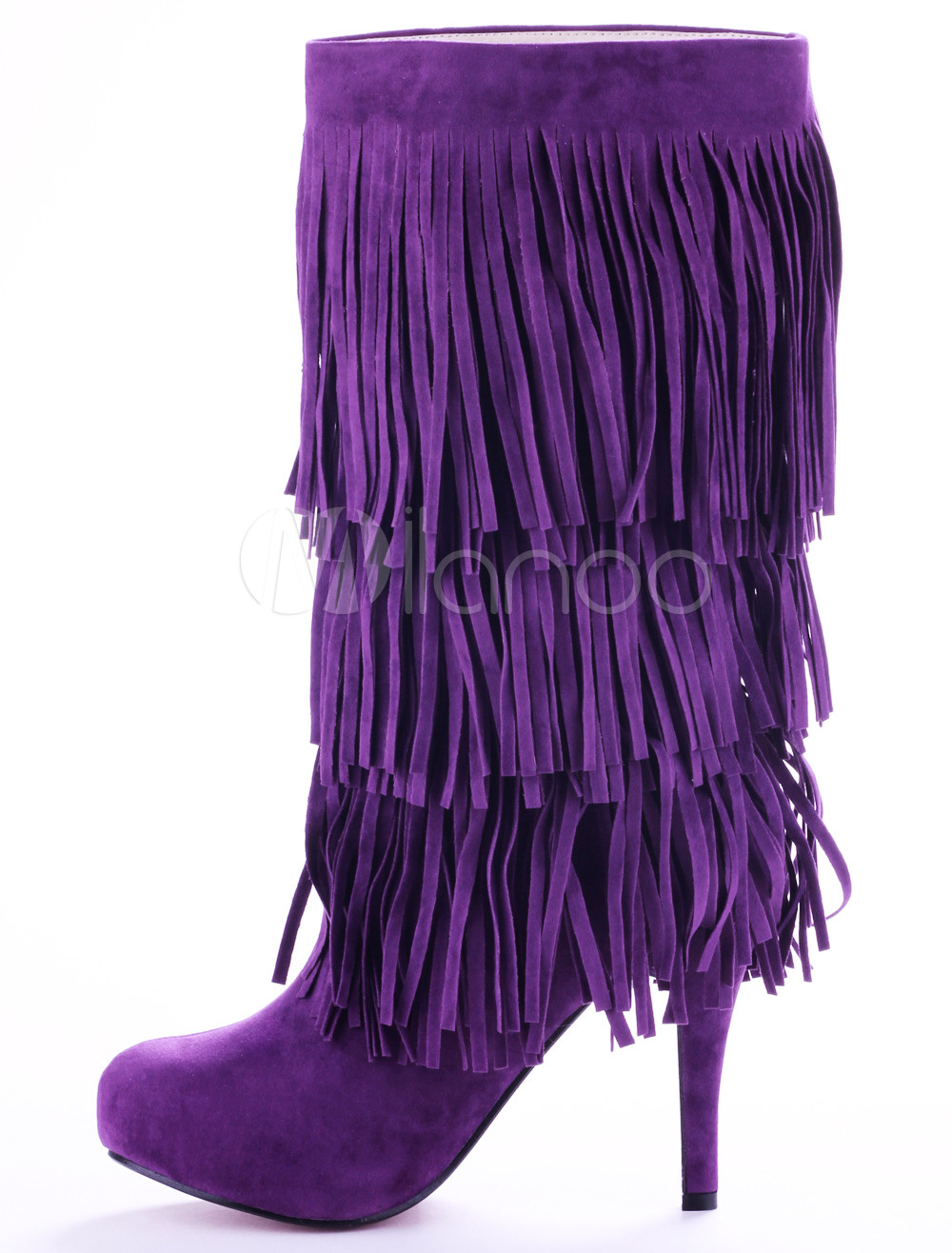 bottines violettes