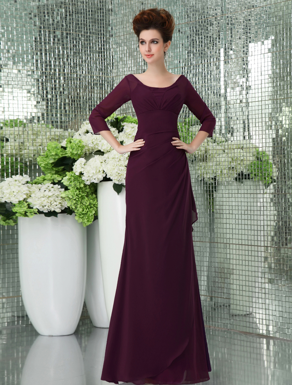 Grape Purple Prom Dresses