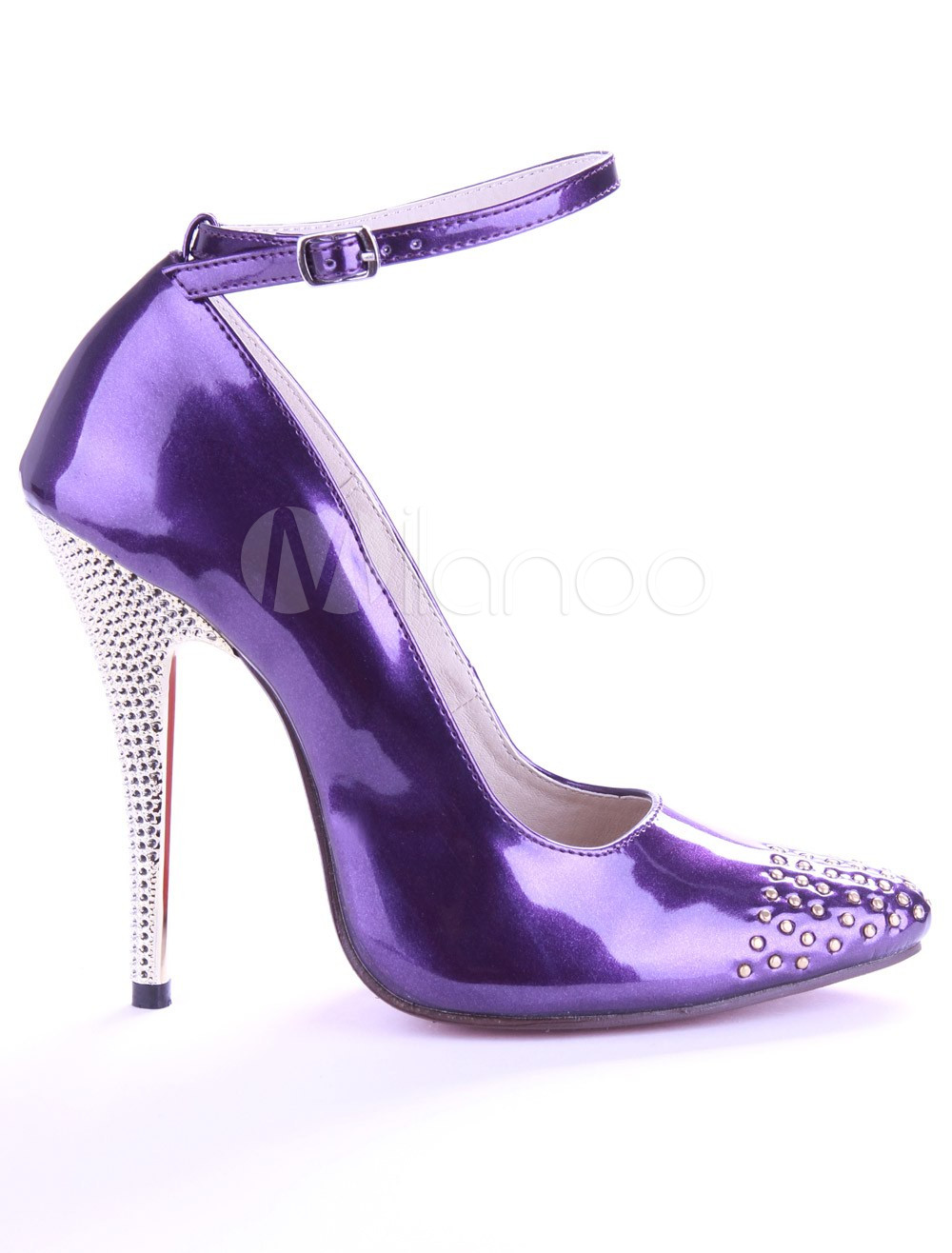 purple sexy heels