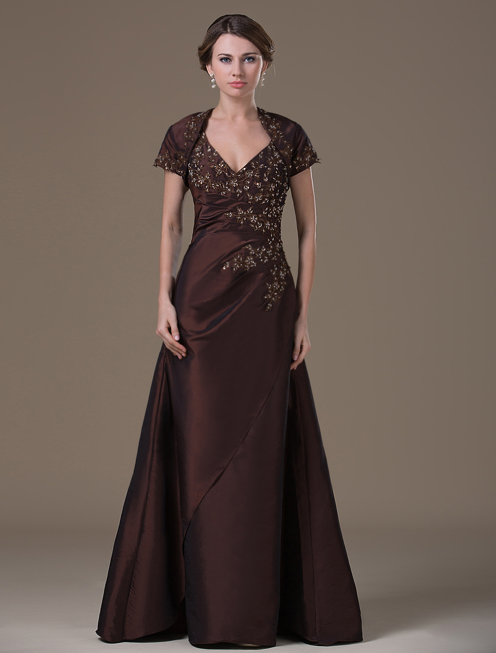 chocolate mother of the bride dresses