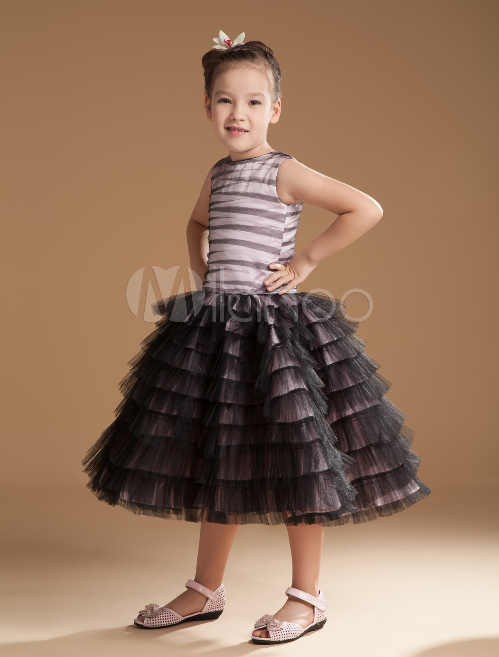 claret flower girl dresses