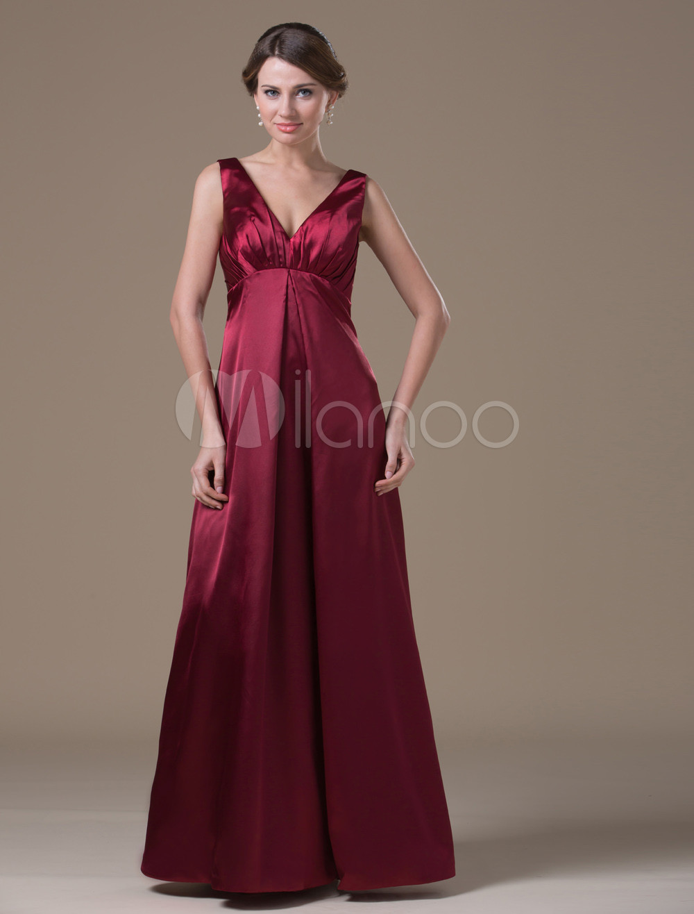 burgundy maternity bridesmaid dress