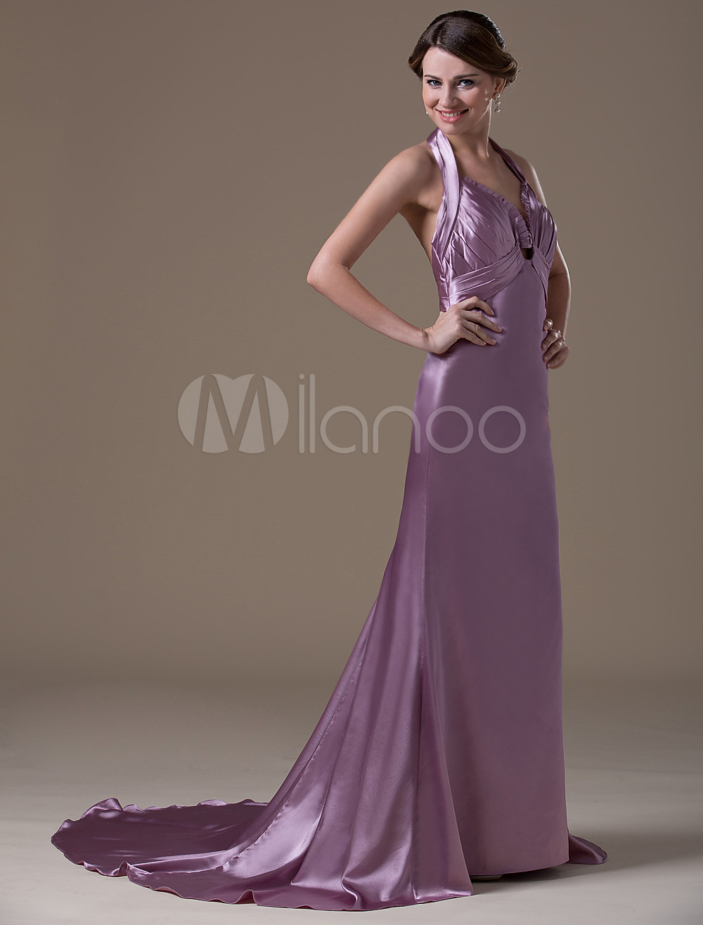 satin maternity gown