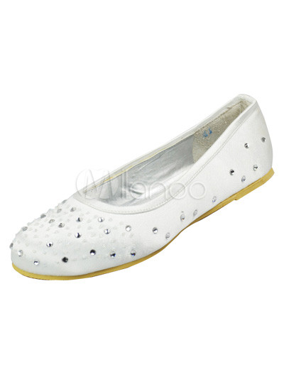 white ballet style shoes