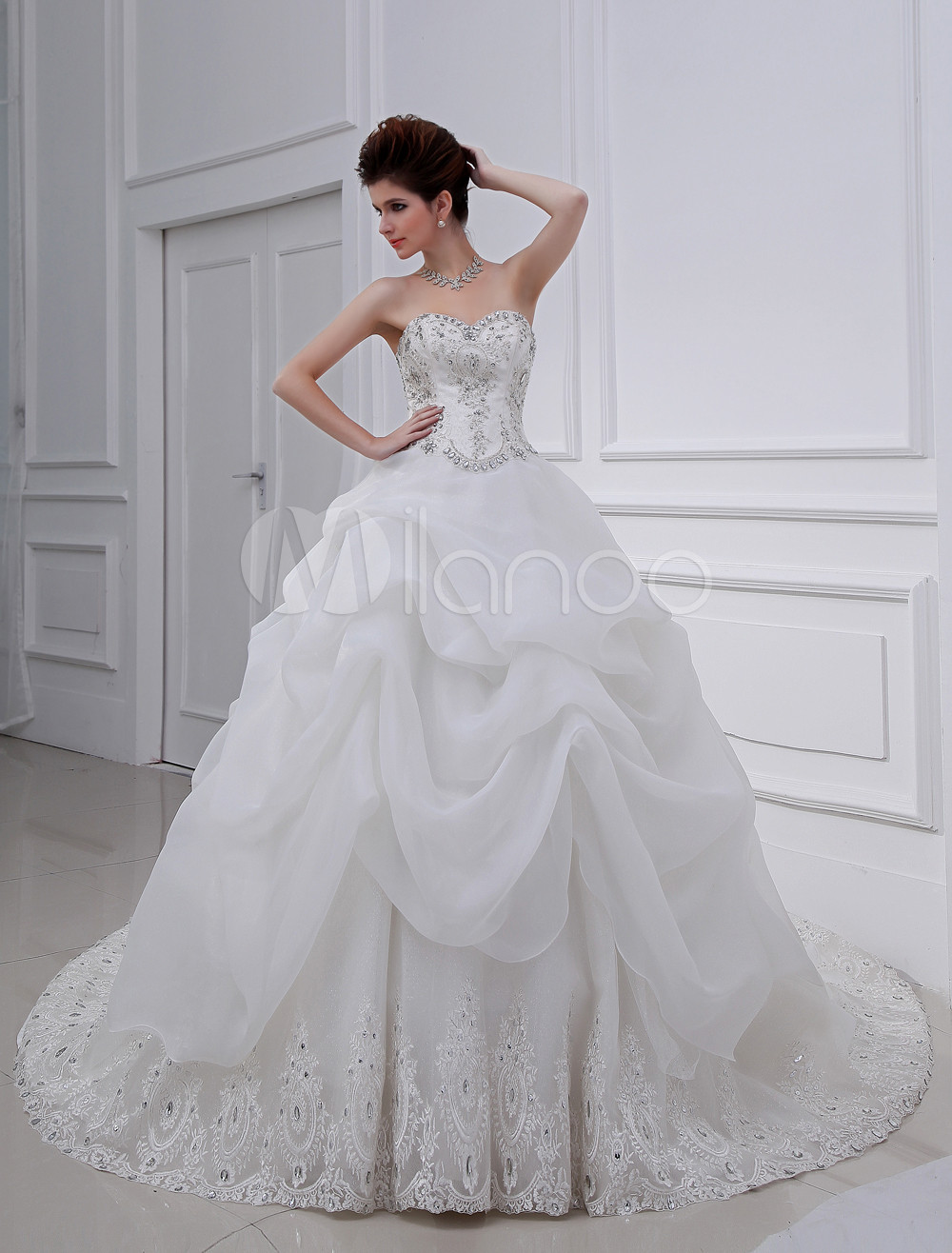 rhinestone ball gown