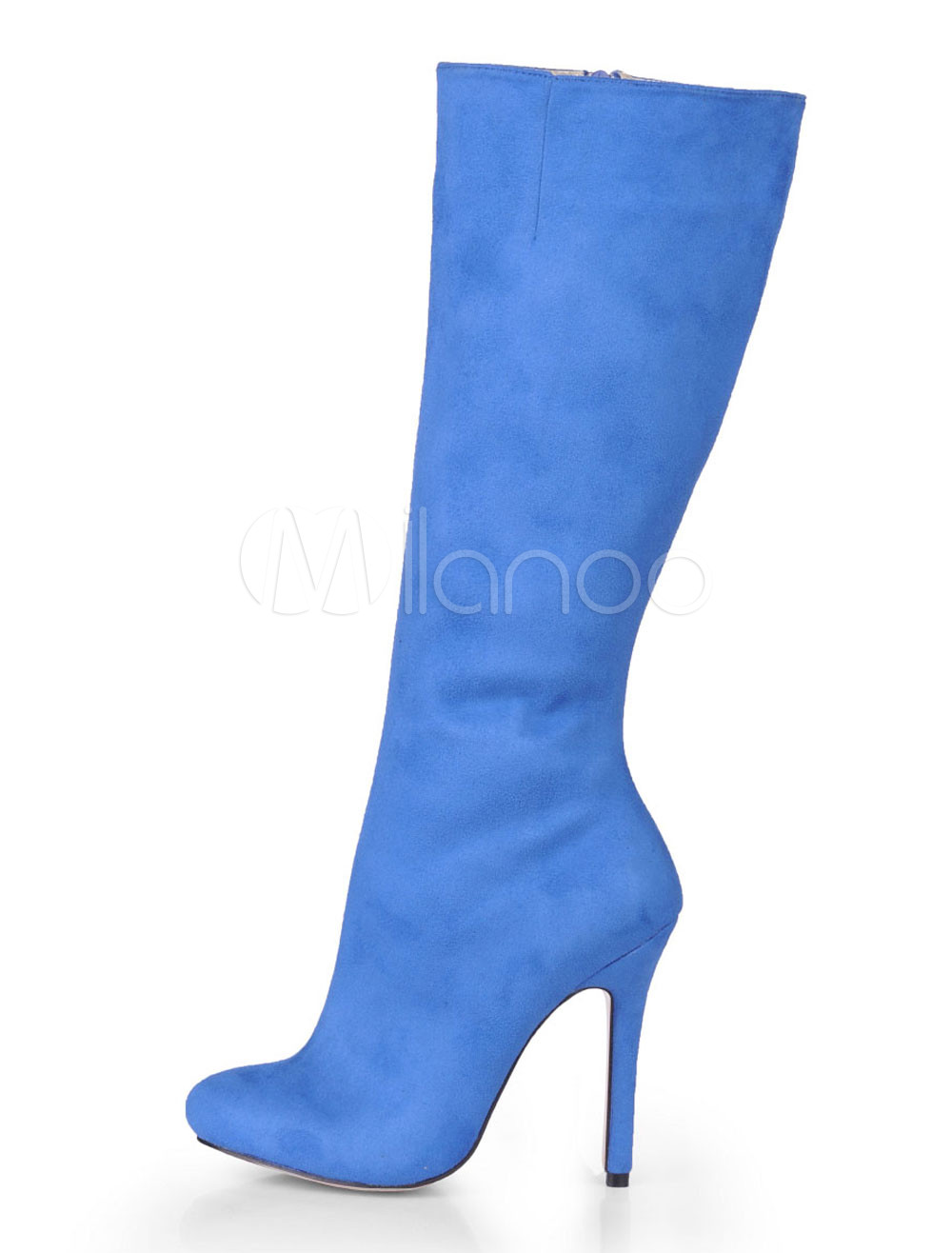 blue stretch boots