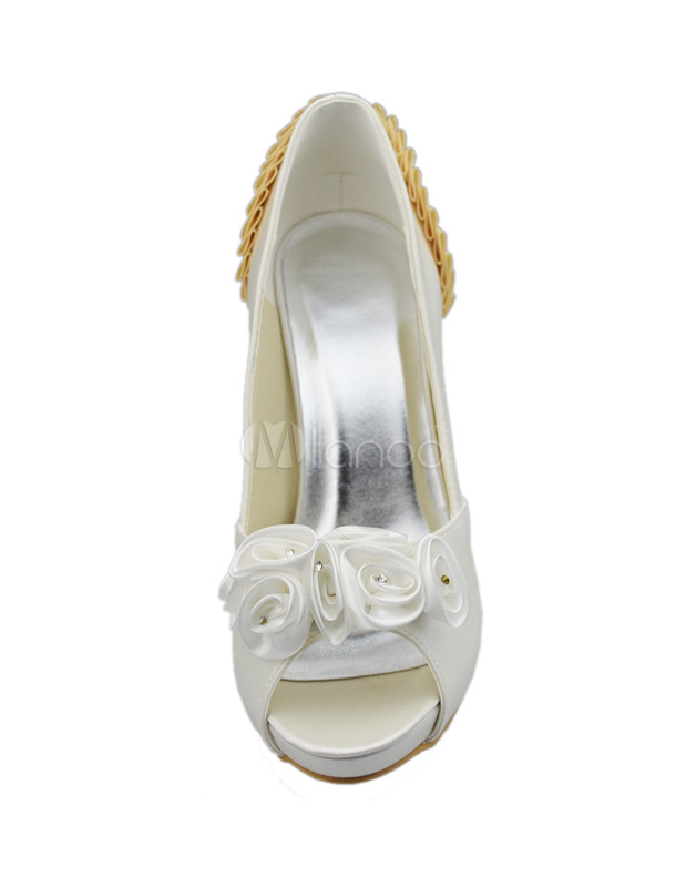 platform shoes with flowers
