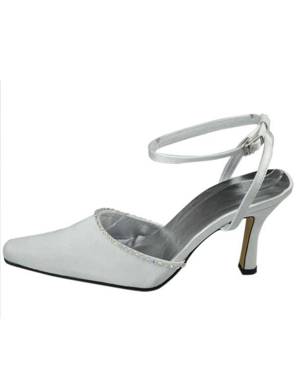 silver pointed ballet flats