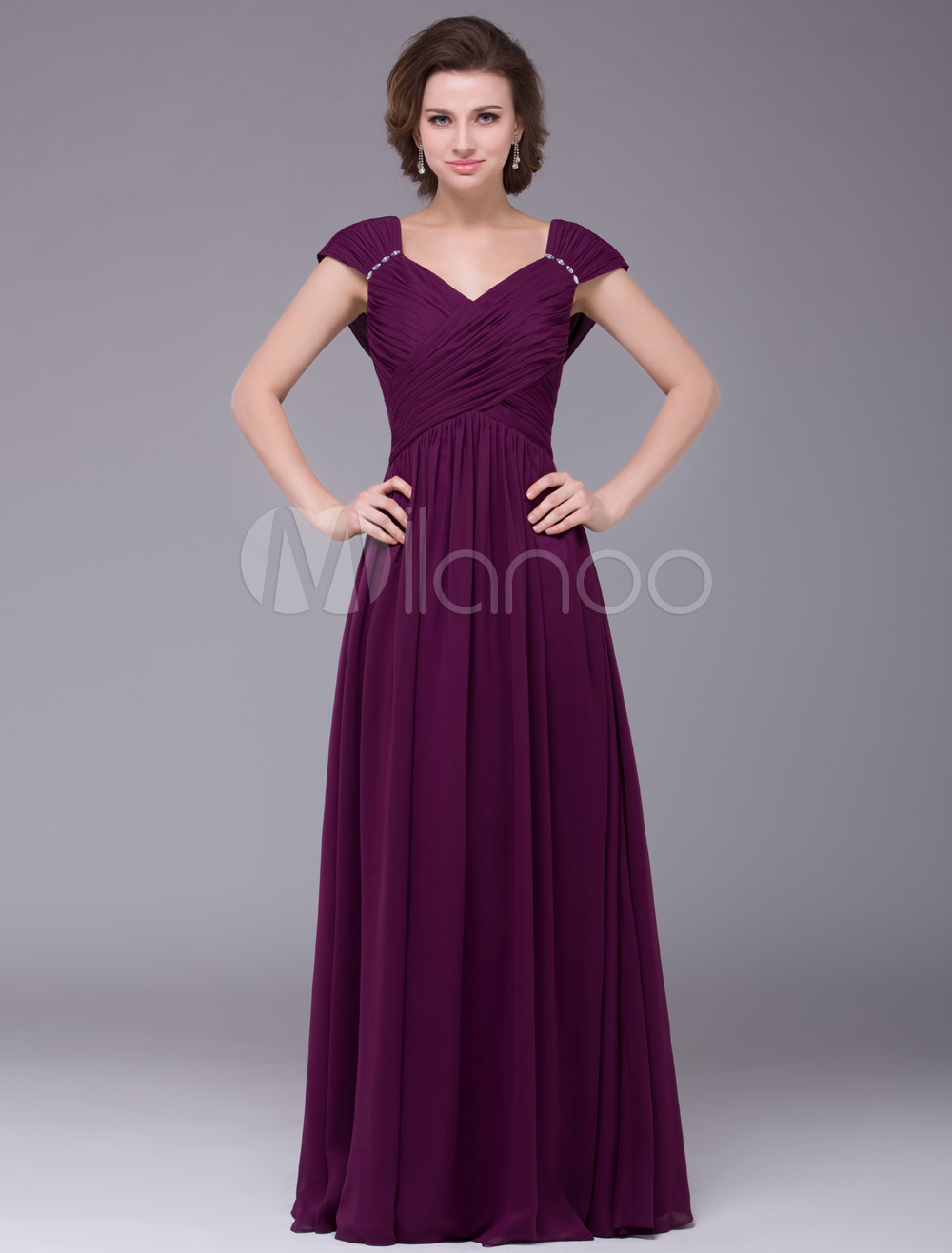 Grape Mother of the Bride Dress