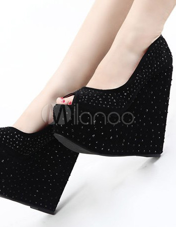 gothic wedge shoes