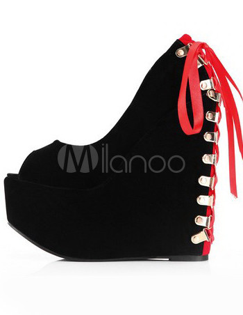 gothic wedge shoes