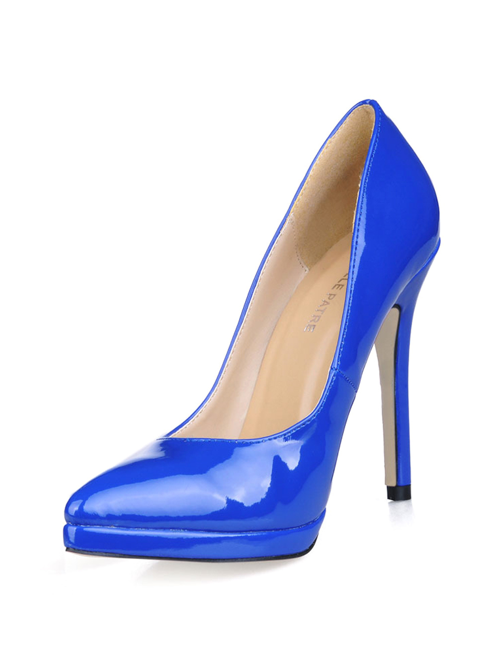 Women High Heels Black Dress Shoes Pointed Toe Slip On Pumps - Milanoo.com