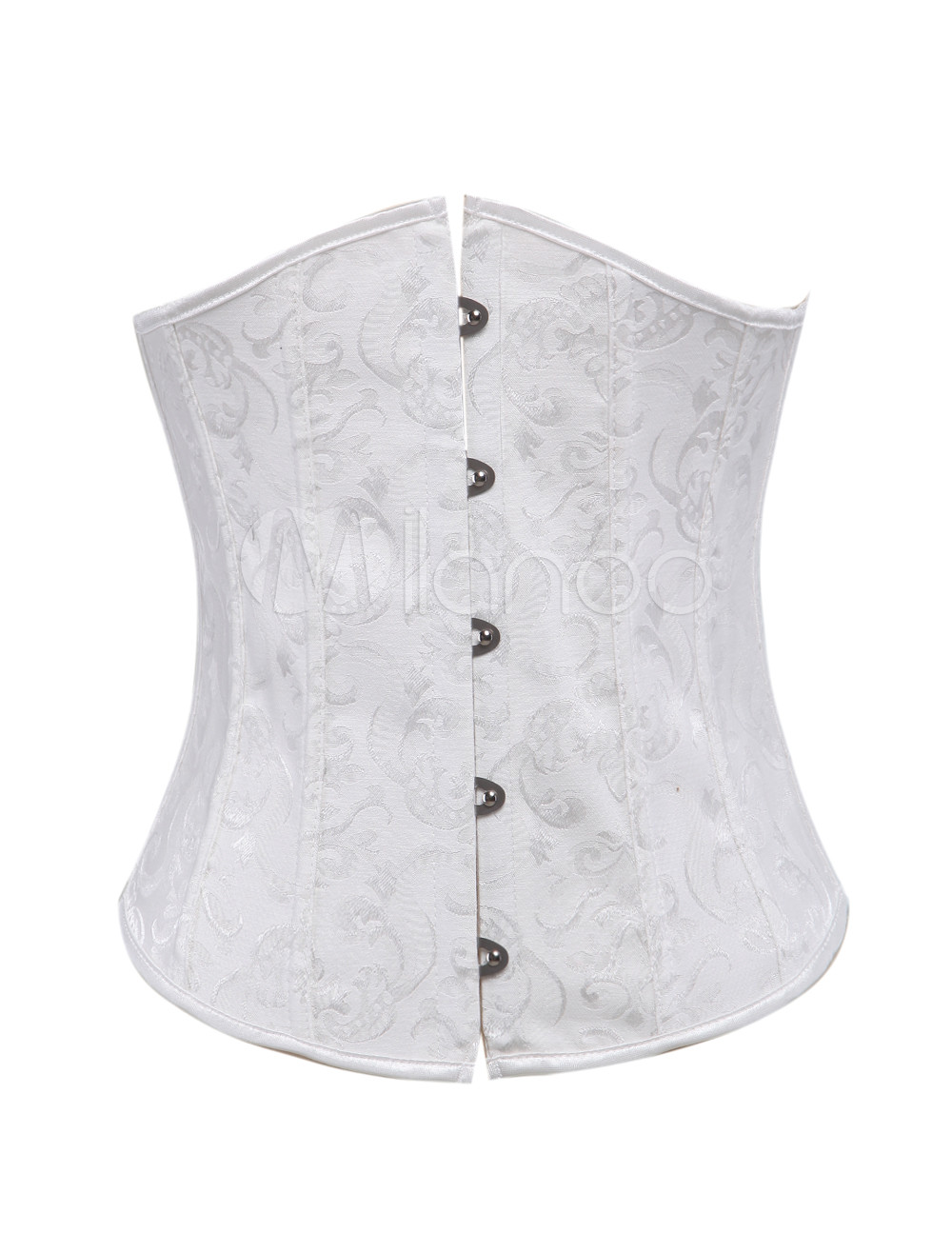 Alluring White Jacquard Womens Sexy Corsets 0092