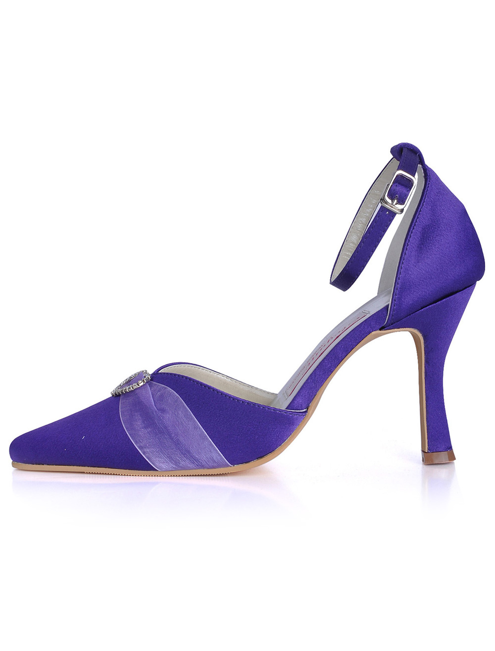 purple wedding pumps