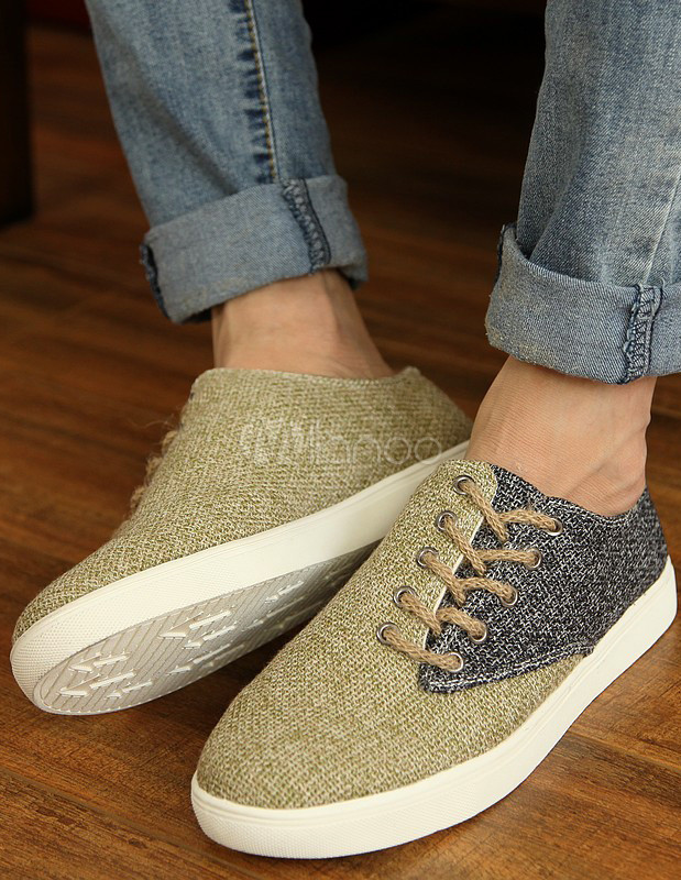 Round Toe Mesh Man's Casual Shoes - Milanoo.com