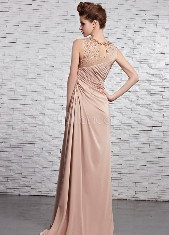 polyester evening gowns